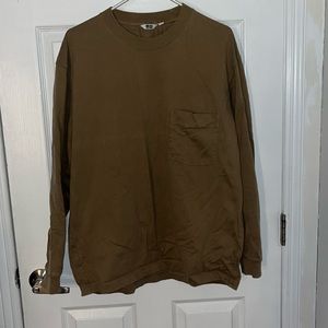 Uniqlo Brown Long Sleeve Shirt